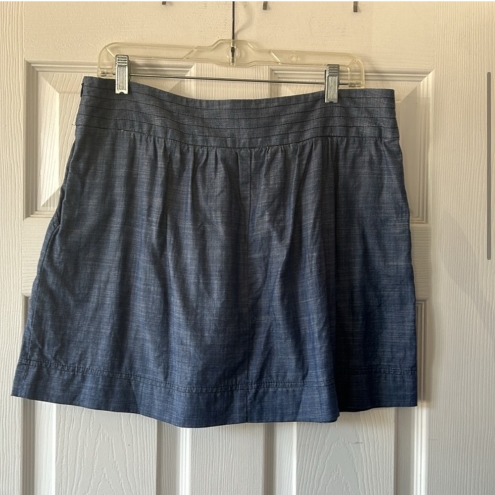 Trina Turk chambray skirt size 10 - Picture 2 of 7